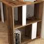 Hanah Home Mesa de estudio Lima Walnut, White